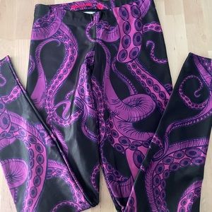 Black Milk Tentacular Purple Octopus leggings Size medium